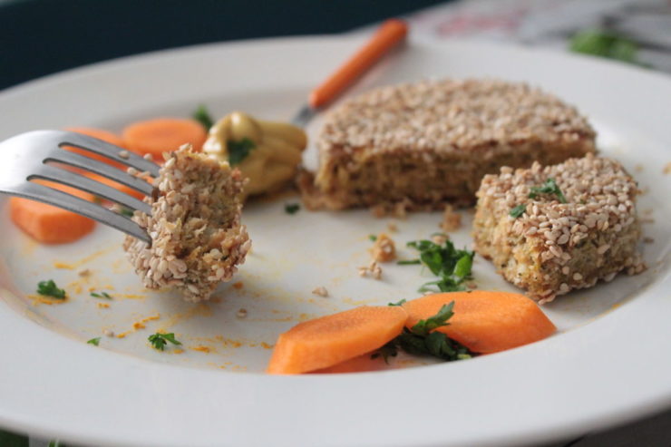 Burger di ceci al sesamo vegani