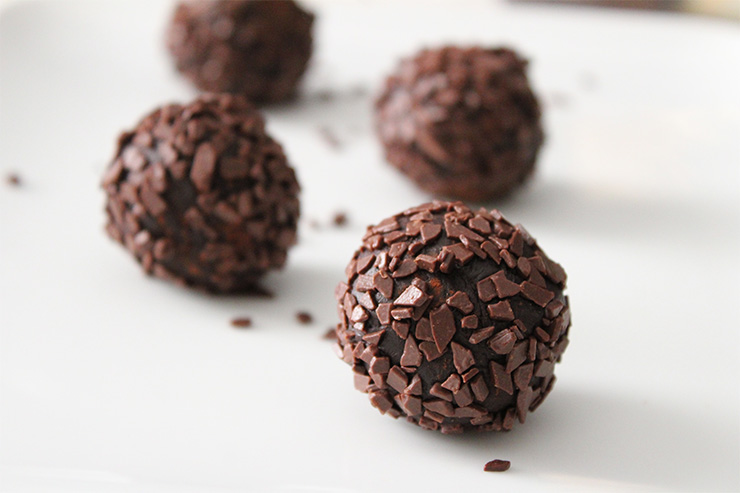 Ricci vegani al cioccolato e caffè