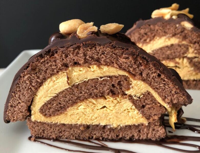 Rotolo caffè e crema di nocciola vegan e gluten free