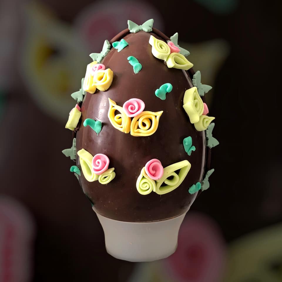Uova di Pasqua fiori